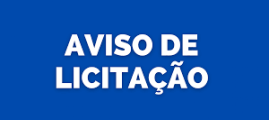 aviso de licitação